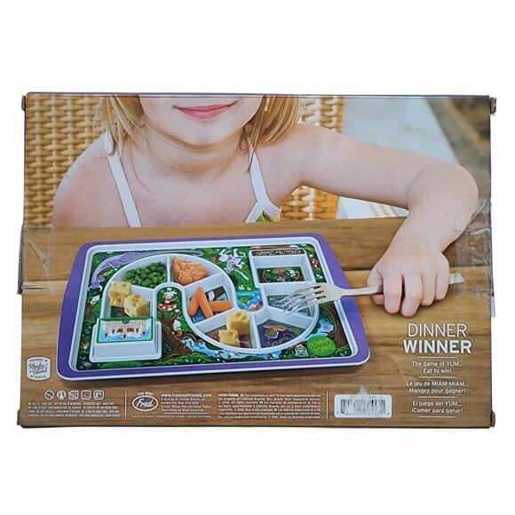 Fred Dinner Winner Tray Kid’s Plate Fairytale Unicorn Path Game Style - Complete - Picture 2 of 10
